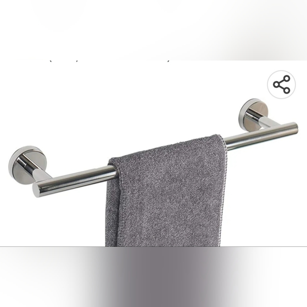 Nib Focus Cresent Suite 18" Towel Bar Pollished Chrome (Have 3 this is f…